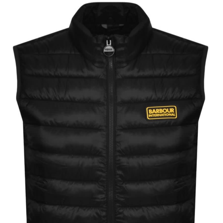 Barbour black gilet on sale